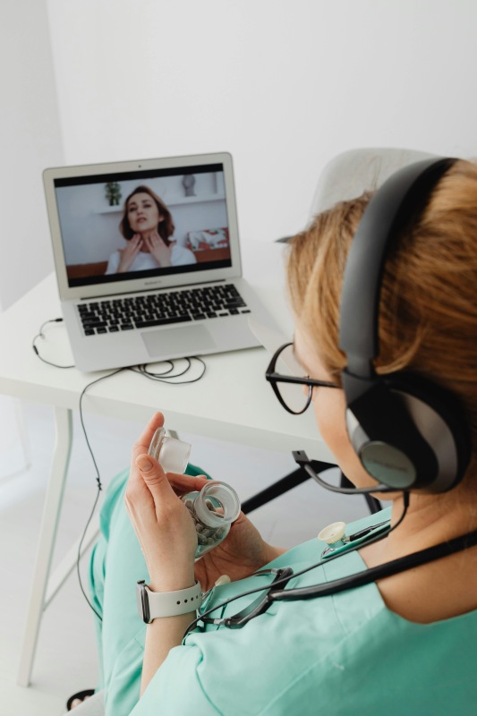 virtual scribe following up patient care